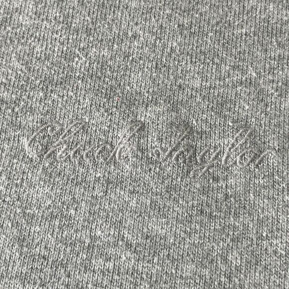 Converse All Star Shirt Men M Gray Chuck Taylor Classic Embroidered Tee Crewneck - Picture 4 of 9
